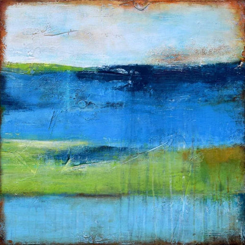 Blue Ridge Escape II Black Ornate Wood Framed Art Print with Double Matting by Ashley, Erin