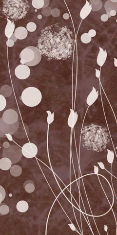 Botany Expressions VI White Modern Wood Framed Art Print with Double Matting by Orlov, Irena