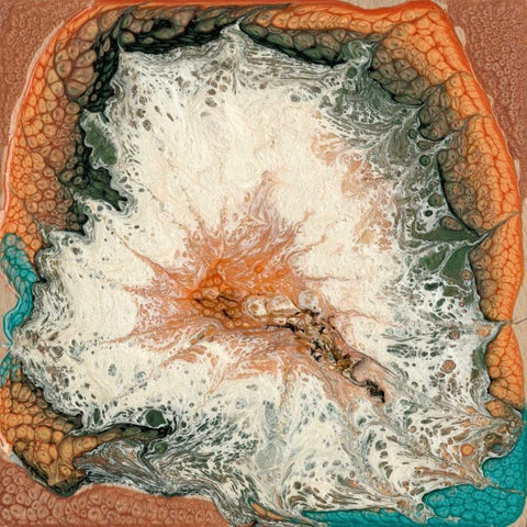 Caldera II Gold Ornate Wood Framed Art Print with Double Matting by Ludwig, Alicia