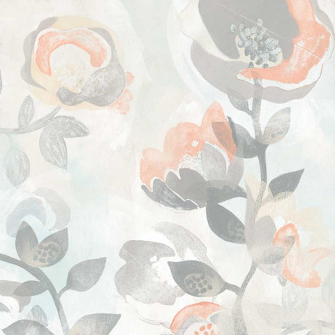 Chromatic Fresco II Gold Ornate Wood Framed Art Print with Double Matting by Vess, June Erica