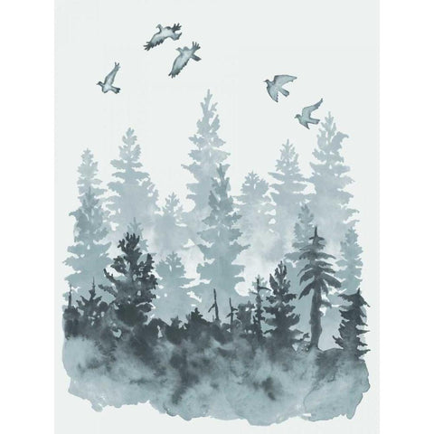 Sierra Vista I White Modern Wood Framed Art Print by McCavitt, Naomi