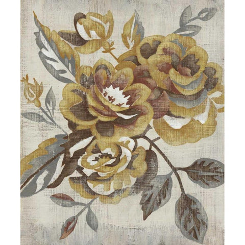 Honeyed Blooms I Gold Ornate Wood Framed Art Print with Double Matting by Zarris, Chariklia