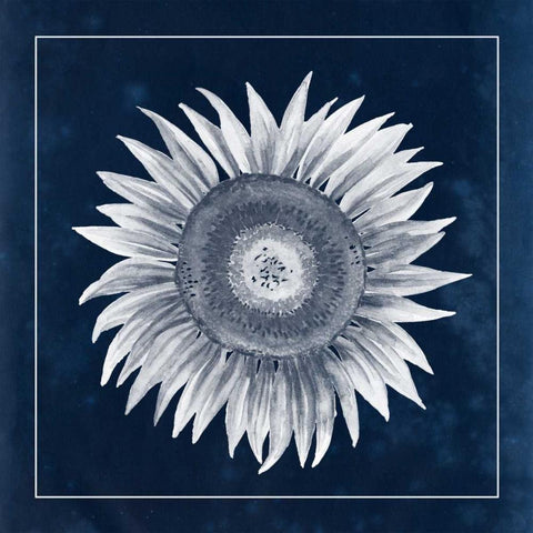 Moon Flower I White Modern Wood Framed Art Print by Popp, Grace