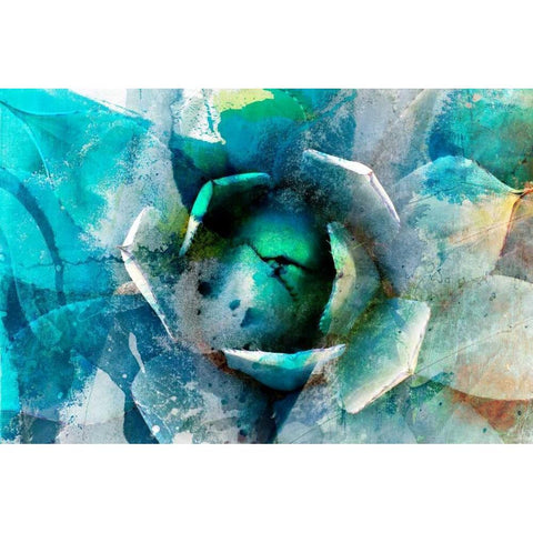 Agave Abstract I Gold Ornate Wood Framed Art Print with Double Matting by Jasper, Sisa