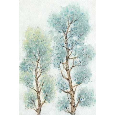 Tranquil Tree Tops II Black Modern Wood Framed Art Print by OToole, Tim