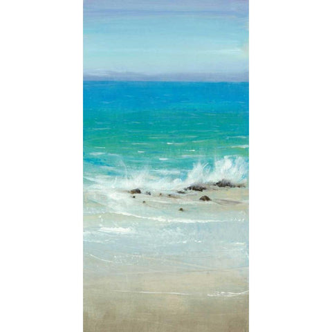 Salt Spray I White Modern Wood Framed Art Print by OToole, Tim