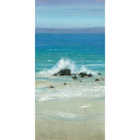 Salt Spray III White Modern Wood Framed Art Print by OToole, Tim