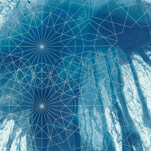 Crystalline III Black Ornate Wood Framed Art Print with Double Matting by Chariklia, Zarris