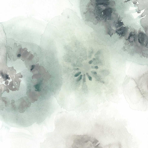 Lily Pad Watercolor II Black Modern Wood Framed Art Print with Double Matting by Vess, June Erica