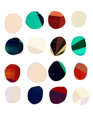 Details Three White Modern Wood Framed Art Print with Double Matting by Jasper, Sisa