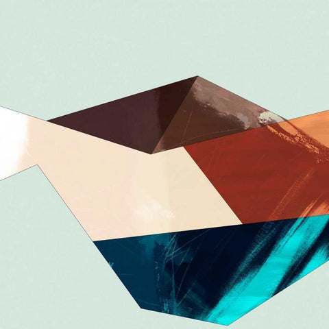 Block Detail II White Modern Wood Framed Art Print by Jasper, Sisa