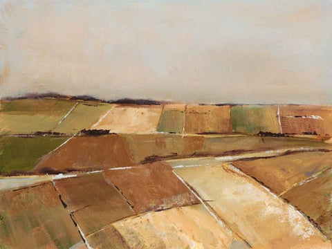 Autumn Pasture II White Modern Wood Framed Art Print with Double Matting by Harper, Ethan