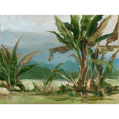 Southern Palms II White Modern Wood Framed Art Print by Harper, Ethan