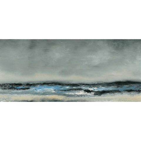 Horizon View III Black Modern Wood Framed Art Print with Double Matting by Gordon, Sharon