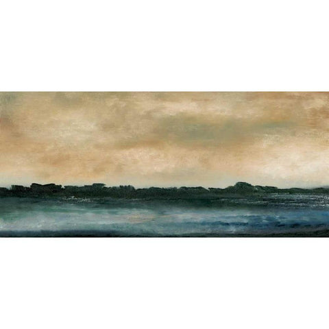 Horizon View V Black Modern Wood Framed Art Print by Gordon, Sharon