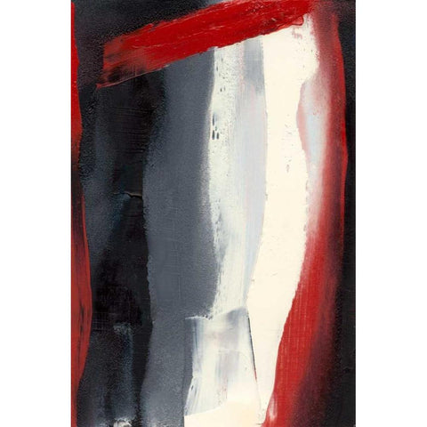 Red Streak II Gold Ornate Wood Framed Art Print with Double Matting by Gordon, Sharon