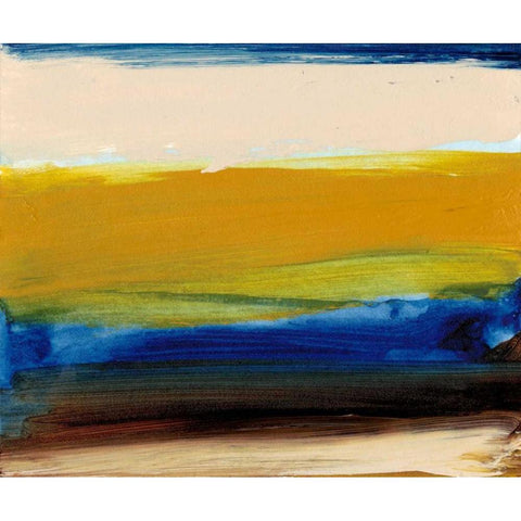 Land and Sky II Gold Ornate Wood Framed Art Print with Double Matting by Gordon, Sharon