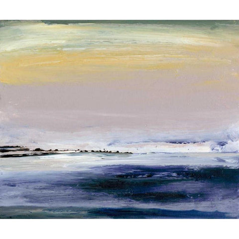 Amethyst Horizon Gold Ornate Wood Framed Art Print with Double Matting by Gordon, Sharon