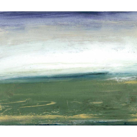 Field and Sky Black Modern Wood Framed Art Print with Double Matting by Gordon, Sharon