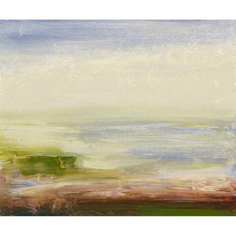 Pastel Sea Gold Ornate Wood Framed Art Print with Double Matting by Gordon, Sharon