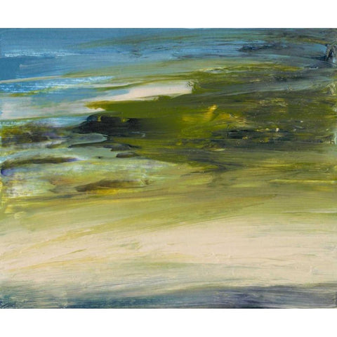 Rivers Edge Black Modern Wood Framed Art Print with Double Matting by Gordon, Sharon