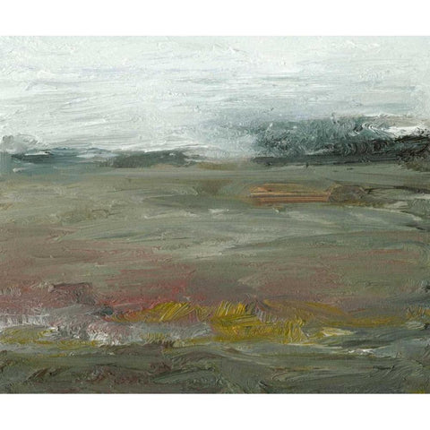 View at Dusk White Modern Wood Framed Art Print by Gordon, Sharon