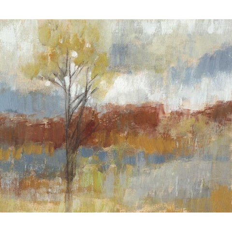 Sienna Field I White Modern Wood Framed Art Print by Goldberger, Jennifer