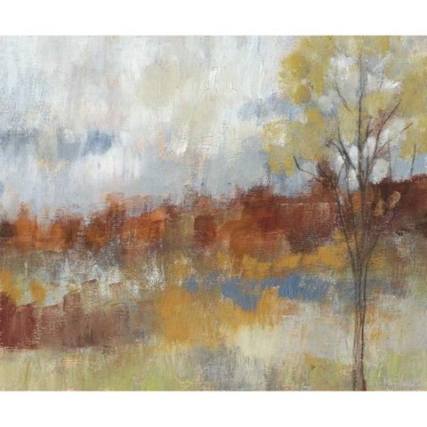 Sienna Field II White Modern Wood Framed Art Print by Goldberger, Jennifer