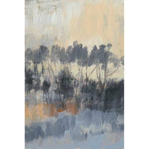 Paynes Treeline I White Modern Wood Framed Art Print by Goldberger, Jennifer