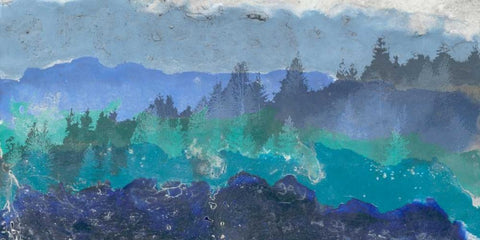 Appalachian Trail I Black Ornate Wood Framed Art Print with Double Matting by Ludwig, Alicia