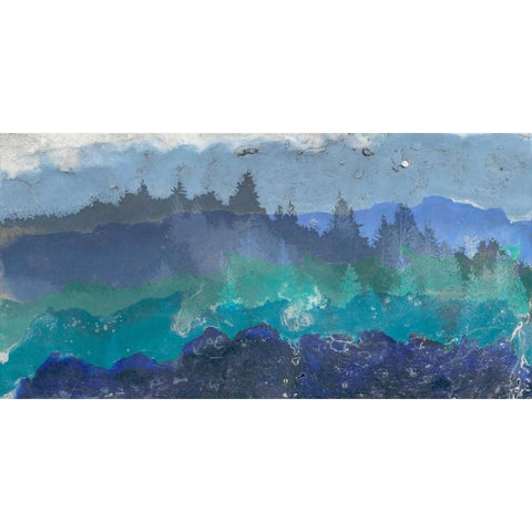 Appalachian Trail II Black Modern Wood Framed Art Print with Double Matting by Ludwig, Alicia