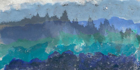 Appalachian Trail II Black Ornate Wood Framed Art Print with Double Matting by Ludwig, Alicia