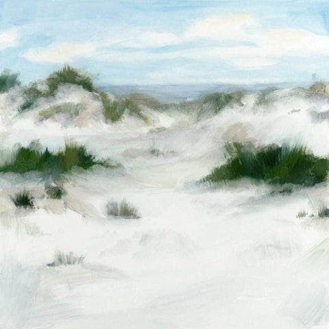 White Sands II Black Ornate Wood Framed Art Print with Double Matting by Meagher, Megan