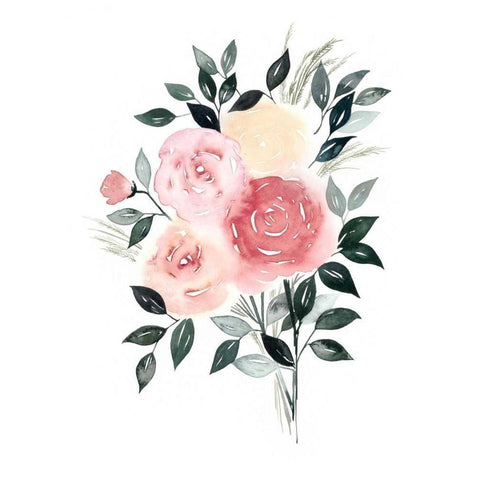 Rosewater I Gold Ornate Wood Framed Art Print with Double Matting by Popp, Grace