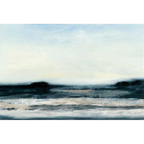 Ocean Tide I Black Modern Wood Framed Art Print by Gordon, Sharon