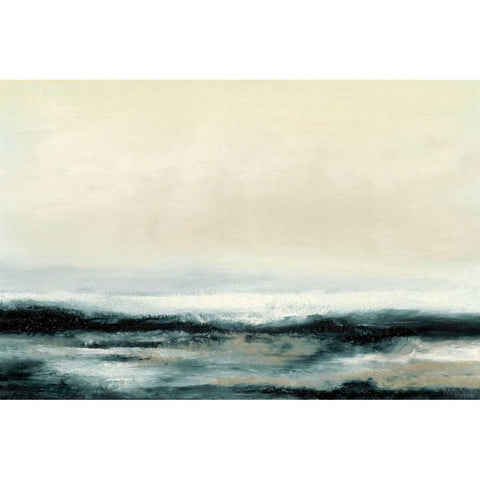 Ocean Tide II White Modern Wood Framed Art Print by Gordon, Sharon