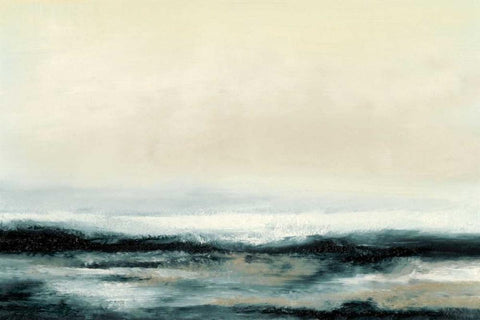 Ocean Tide II Black Ornate Wood Framed Art Print with Double Matting by Gordon, Sharon
