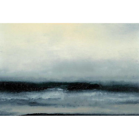 Ocean Tide III White Modern Wood Framed Art Print by Gordon, Sharon