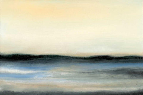 Ocean Tide V Black Ornate Wood Framed Art Print with Double Matting by Gordon, Sharon