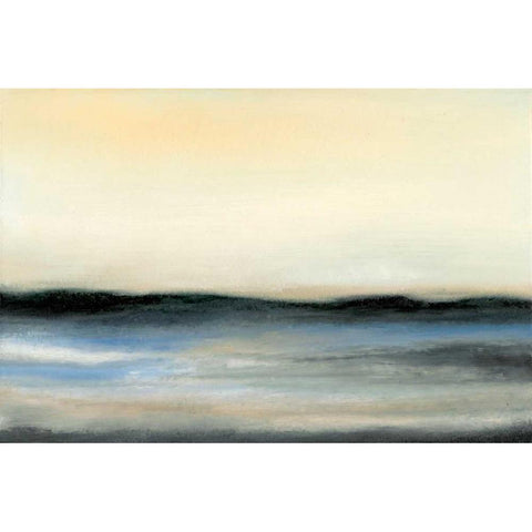 Ocean Tide V White Modern Wood Framed Art Print by Gordon, Sharon
