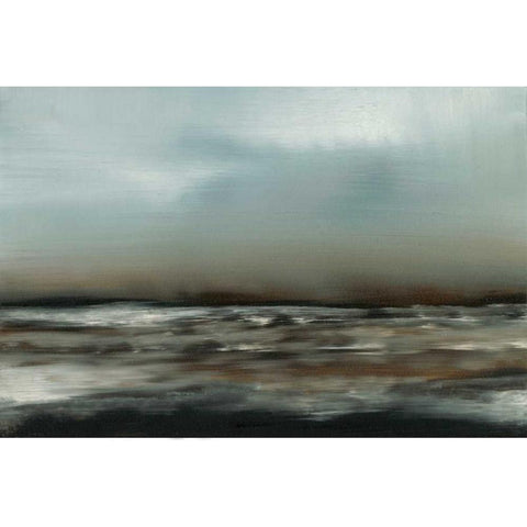 Ocean Tide VII Black Modern Wood Framed Art Print with Double Matting by Gordon, Sharon