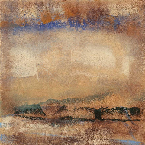 Origin Abstract II Gold Ornate Wood Framed Art Print with Double Matting by Gordon, Sharon