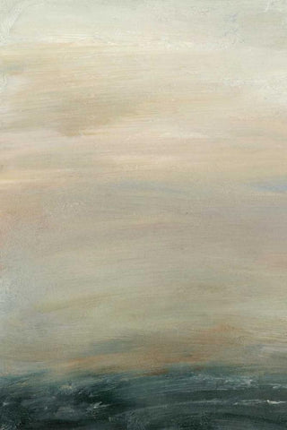 Soft Horizon  I Black Ornate Wood Framed Art Print with Double Matting by Gordon, Sharon