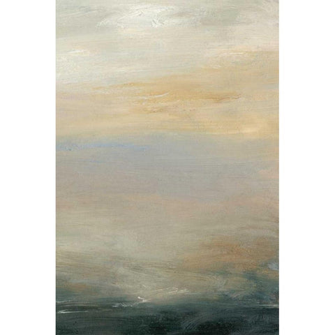 Soft Horizon  II Black Modern Wood Framed Art Print with Double Matting by Gordon, Sharon