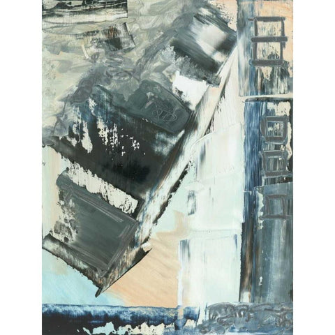 Avenue II Black Modern Wood Framed Art Print with Double Matting by Gordon, Sharon