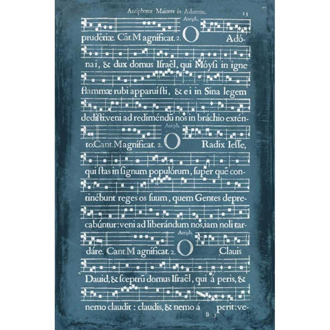 Graphic Songbook III Black Modern Wood Framed Art Print with Double Matting by Unknown