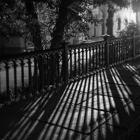 Around Town IV White Modern Wood Framed Art Print by Henson, Martin