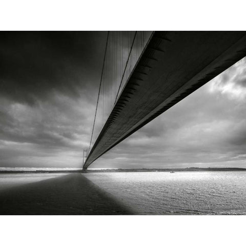 Shadow Black Modern Wood Framed Art Print with Double Matting by Henson, Martin