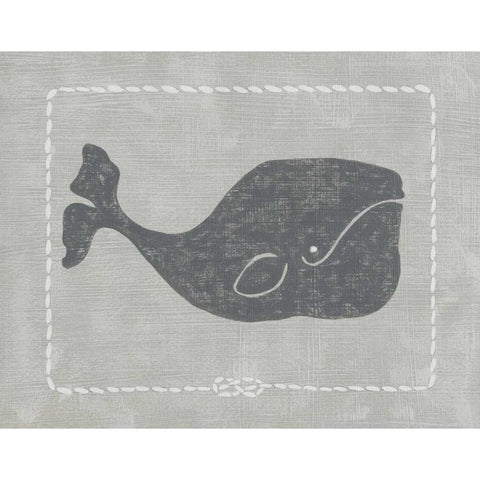 Whale of a Tale I Black Modern Wood Framed Art Print with Double Matting by Zarris, Chariklia