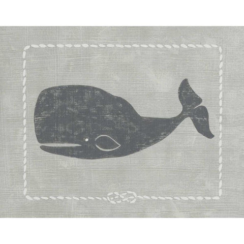 Whale of a Tale IV White Modern Wood Framed Art Print by Zarris, Chariklia